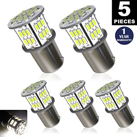 New generation 12-24v !Super Bright Low Power !5 x 650 Lumens 1156 1141 1003 3014 54smd Led Light bulb Use for Back Up Reverse Lights,Brake Lights,Tail Lights,Rv lights White