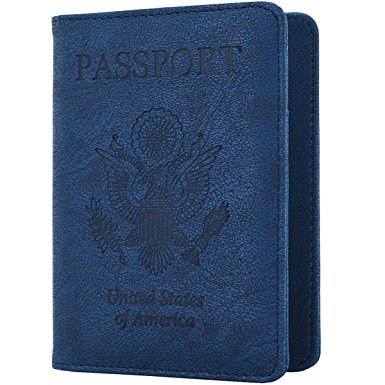 Passport Wallet, Teoyall Multipurpose RFID Passport Leather Blocking Travel Case