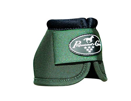 Professional's Choice Equine Ballistic Hoof Overreach Bell Boot, Pair (Small, Olive)