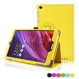Asus Memo Pad 8 ME181C Case - ACdream ASUS MeMO Pad 8 ME181C Protective Case - Standing Leather Smart Cover Case for ASUS MeMO Pad 8 ME181C with Auto Wake Sleep Function - Yellow