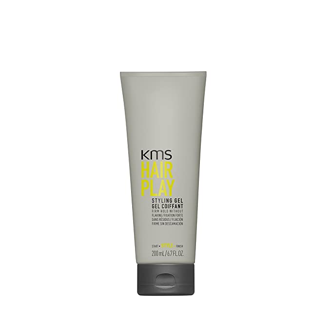 KMS HAIRPLAY Styling Gel Flake-Free, Glossy Shine & Firm Hold, Long-Lasting Control, Unisex, 6.7 oz