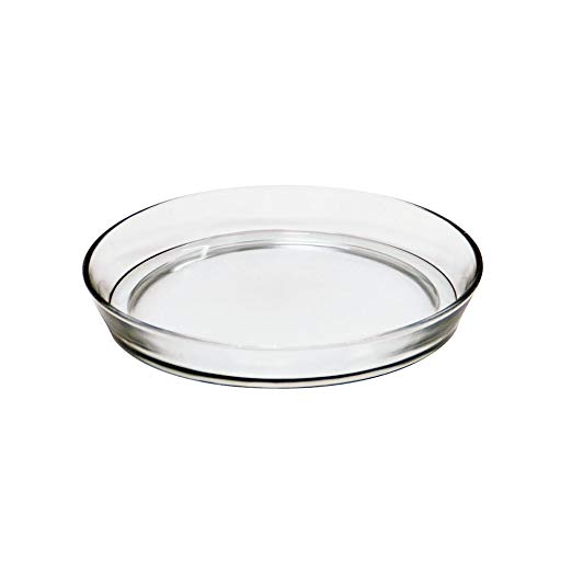 Achla Designs 8 3/4-in Glass Plate, Plant Tray Terrarium Saucer