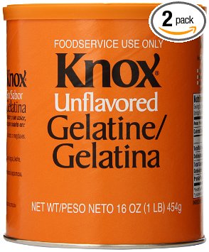 Knox Original Gelatin Unflavored 16-Ounces Cans  Pack of 2