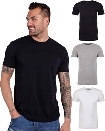 INTO THE AM Mens T Shirt - Short Sleeve Crew Neck Soft Fitted Tees S - 4XL Fresh Classic Tshirts