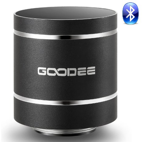 GooDee B1BT 360 Degree Omni-directional HiFi Portable Bluetooth Vibration Resonance Household Mini Music Speaker (Black)