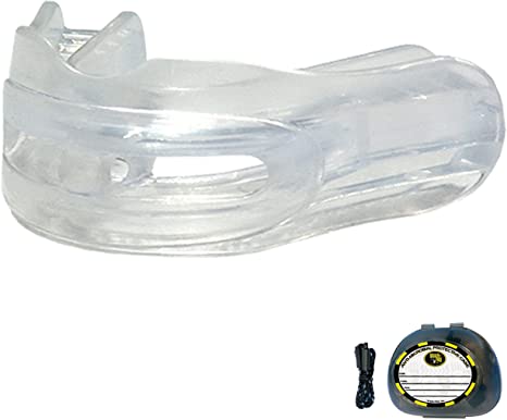 Brain Pad Pro Plus Double Laminated Strap/Strapless Combo in one Adult Mouthguard