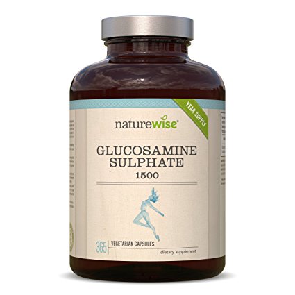 Glucosamine Sulphate 1500MG 365 Capsules for Joints | Money Back Guarantee