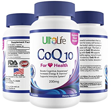 #1 Best CoQ 10 - Coenzyme q10 called a 'Miracle Supplement' Affects Every Cell in Your Body - Supports Heart Health, Increases Energy & Stamina, Boosts Cognitive Awareness   Mental Focus and Promotes Healthy Aging - Ubiquinone and Ubiquinol are Essential For Your Body - 1 Easy-to-Swallow Capsule a Day