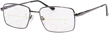 SHINU Metal Frame Progressive Multiple Focus Multifocus Glasses Multifocal Reading Glasses-SH030