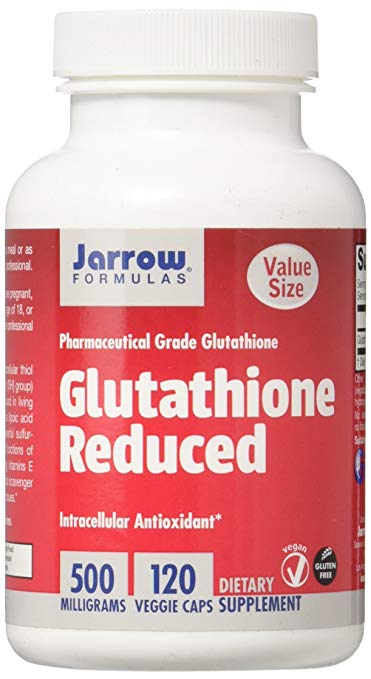 Jarrow Formulas Reduced Glutathione 500 Mg Capsules 120 Count