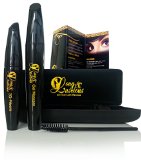 Best 3D Fiber Lash Mascara by Long and Luscious - Get the Eyelash Extensions or Fake Eyelashes Look with this Beauty Cosmetics Mascara Set - Up to 3X Lengthening and Volumizing Makeup  100 ALL NATURAL Fibers  Bonus Lash Wand Included  30 Day Guarantee