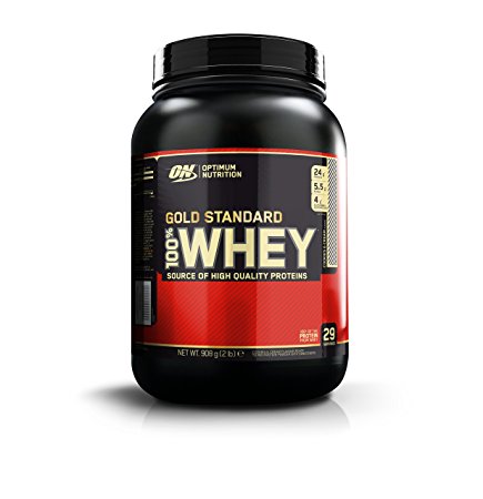 Optimum Nutrition Gold Standard 100% Whey Protein Powder - 908 g, Cookies and Cream