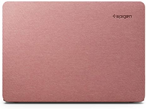 Spigen Thin Fit Designed with a Premium Knit Fabric for MacBook Air 13 Retina Display 2019/2018 Release A1932 Case - Rose Gold