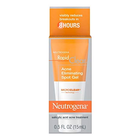 Neutrogena Rapid Clear Acne Eliminating Spot Gel 0.50 oz (Pack of 2)