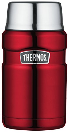 Thermos Stainless King Food Flask, Red, 710 ml