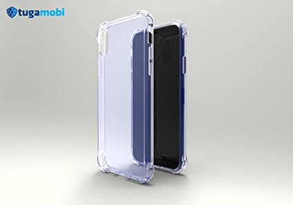 TUGAMOBI Protective Case for iPhone X – Soft TPU Shock Absorption Bumper Corners Slim-Fit (Royal Blue)