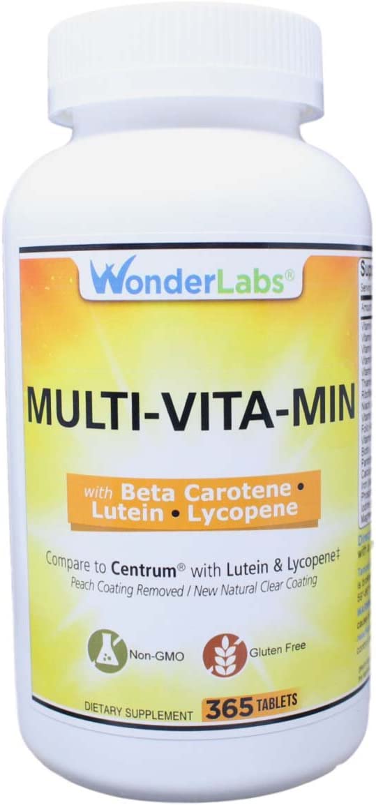 Wonder Labs Multivitamin/Multimineral w/Beta Carotene - 365 Tablets
