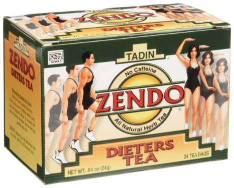 Tadin Tea, Zendo Dieters Tea, 24-Count Tea Bags (Pack of 6)