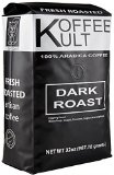 Koffee Kult Coffee Beans Dark Roasted - Whole Bean Highest Quality Delicious Organically Sourced Fair Trade - Whole Bean Coffee - Fresh Gourmet Aromatic Artisan Blend