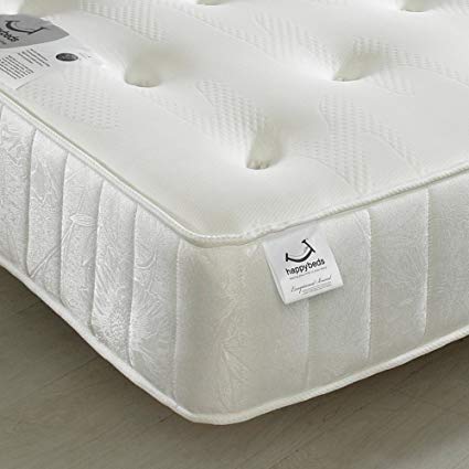 Memory Foam Open Coil Spring, Happy Beds Memory Maestro Medium Soft Tension Mattress with Reflex Foam - 4ft Small Double (120 x 190 cm)