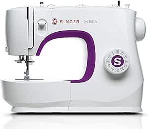 Singer M3505 Professional Sewing Machine, Automatic Stapler, 34 Functions Of Sewing, Creative Sewing, Sewing All Fabrics, Electric, Portable, Home, Easy Stitching For Beginners - Black