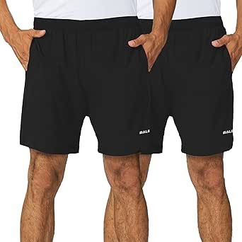 BALEAF Men's 5" Running Athletic Shorts Workout Lightweight Zipper Pocket