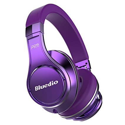 Bluedio U (UFO) PPS 8 Drivers Over-ear Bluetooth Wireless Headphone with Mic (Purple)