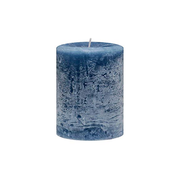 kieragrace Enlighten 3 x 4 Pillar Candle, Tradewinds Fragrance, Blue