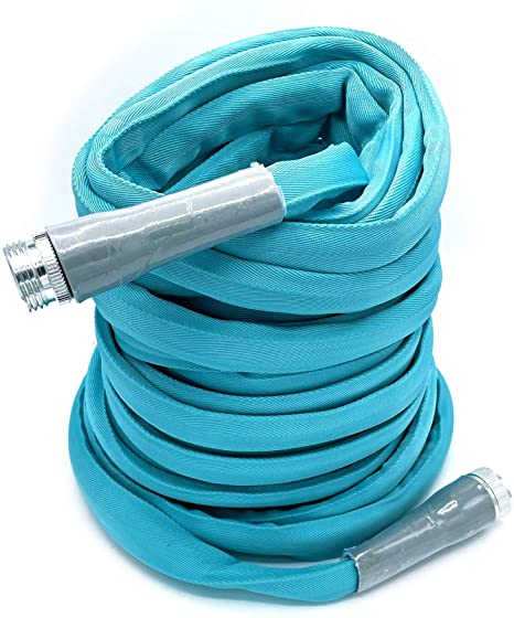 Aqua Pro RV Drinking Water Hose 50 ft, Safe, BPA, Lead, Kink Free, Heavy-Duty, Lightweight, 50% Lighter Than Standard Hoses, ⅝” Diameter, Fits Most Sprayers, Nozzles and Sprinklers