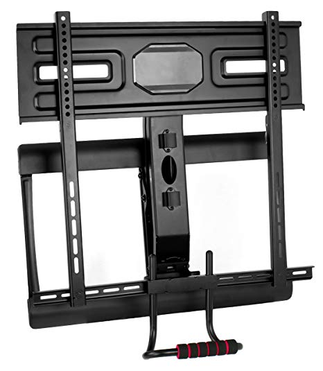 VIVO Counterbalance Above Fireplace Height Adjustable Swivel Gas Spring TV Pull Down Mantel Wall Mount for LCD LED Plasma Screen 43” to 70” (MOUNT-VW70G)