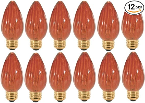 S3370 40W F15 STD Amber 12 Bulbs