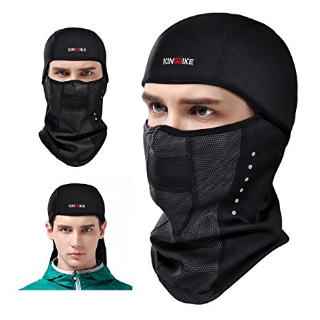 KINGBIKE Balaclava Ski Face Mask Windproof Men Women Thermal Fabric Breathable Design Cycling Skiing Winter Masks for Softball Motorcycle Airsoft Hunting Cycling