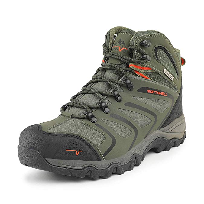 NORTIV 8 Men's Ankle High Waterproof Hiking Boots Outdoor Lightweight Shoes Backpacking Trekking Trails