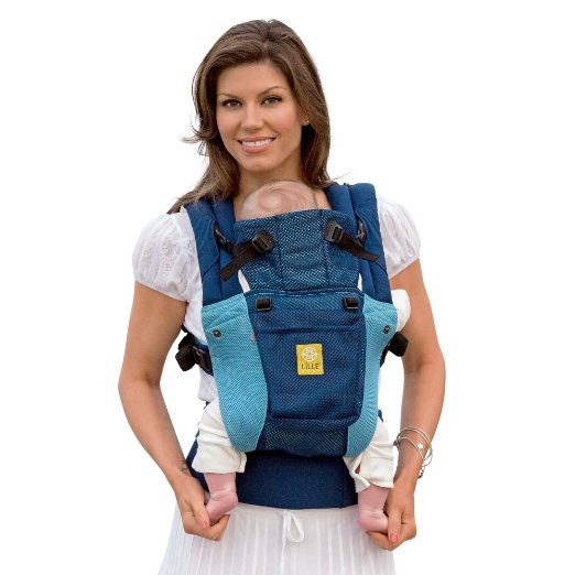 SIX-Position, 360° Ergonomic Baby & Child Carrier by LILLEbaby - The COMPLETE Airflow (Blue w/Aqua)