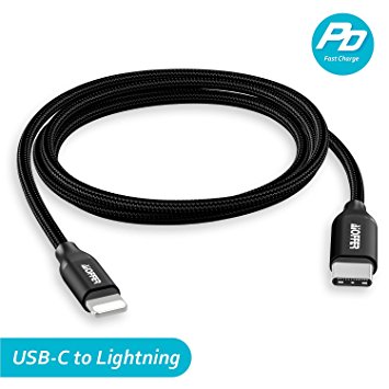 Type C to Lightning Fast Charge Cable, Aioffer Power Delivery(PD) USB C to Lightning Quick Charging Cord for iPhone X, iPhone 8, 8 Plus(1.2M/3.9ft)