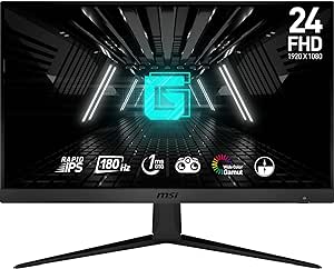 MSI G2412F Monitor Gaming IPS 24", FHD (1920x1080), 180 Hz, 1ms, Adaptive-Sync, DP 1.2a, HDMI 1.4b CEC, Night Vision, Anti-flickr, Less Blue light