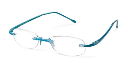 Gels - Lightweight Rimless Fashion Readers - The Original Reading Glasses for Men and Women - Aqua
