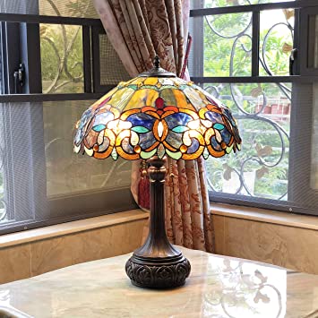 Tiffany Style 2-light Antique Dark Bronze Table Lamp