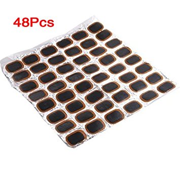 Bike Bicycle Tire Tyre Rubber 48 Patches Repair Kit New