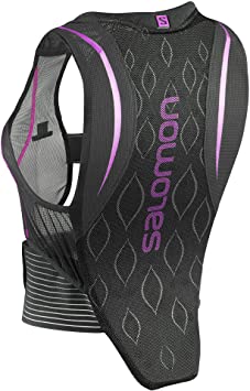 Salomon Women Ski Back Protector, Adjustable, Motion Fit Technology, Breathable Mesh Material, Flexcell