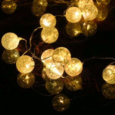 8 Modes Solar String Lights, Upgrade Gotideal® 50 LEDs Crystall Ball Globe Solar String Lights , Indoor/Outdoor Lighting for Garden Fairies, Home, Patio, Lawn, Party and Christmas Decoration