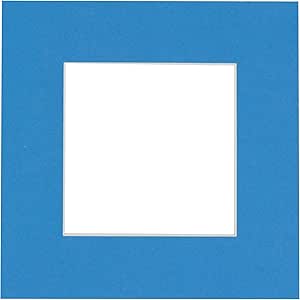 12x12 Mat for 16x16 Frame - Precut Mat Board Acid-Free Bay Blue 12x12 Photo Matte Made to Fit a 16x16 Picture Frame, Premium Matboard for Family Photos, Show Kits, Art, Picture Framing, Pack of 1 Mat