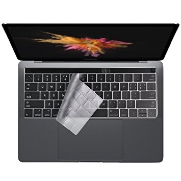 ULTRA Thin TPU Transparent Keyboard Cover Skin for Macbook New Pro 13 / 15 inch With Touch Bar(2016.10 Release,Model A1706/A1707)- Clear