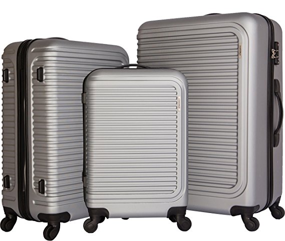 Cheergo Luggage 3 Piece Set Suitcase ABS Material PC Hardside 20 24 28 Spinner lightweight suitcases with spinner wheels