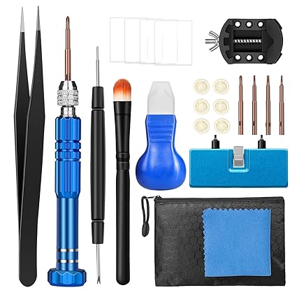 Vastar 177 PCS Watch Repair Tool Kit, Watch Band Link Tool Set, Case Opener Spring Bar Tools with Carrying Case and User Manual