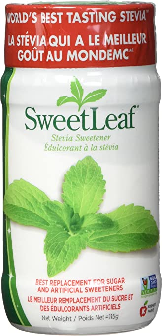 SweetLeaf Natural Stevia Sweetener Powder, 115g