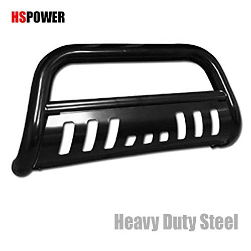 HS Power Black Hd Steel Bull Bar (Brush Push Bumper Grill Grille Guard) 05-15 for Toyota Tacoma
