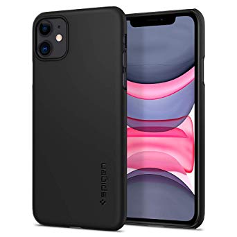 Spigen Thin Fit Works with Apple iPhone 11 Case (2019) - Black