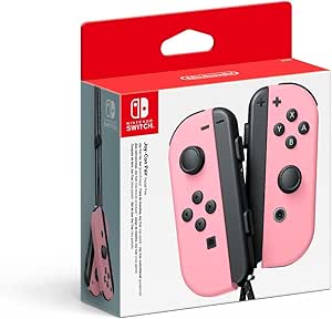 Paire de manettes Joy-Con rose pastel